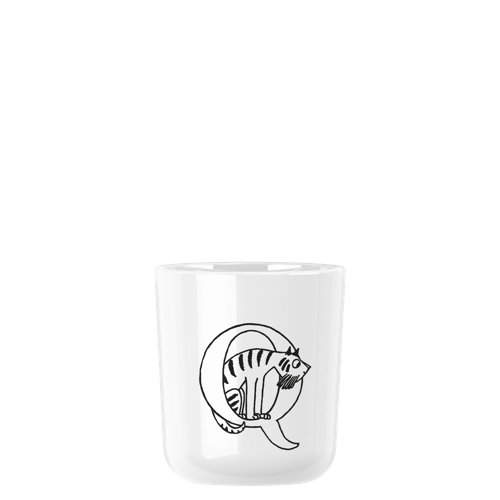 RIG-TIG - Moomin ABC mugg - Moomin white - 0.2 l