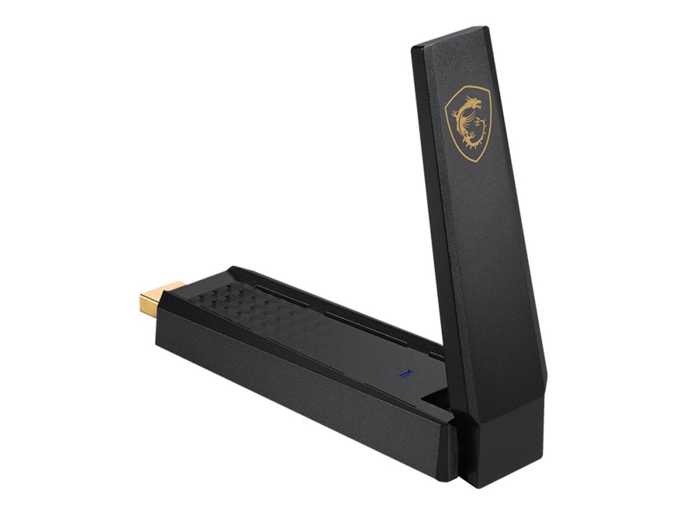 MSI AXE5400 - Nätverksadapter - USB 3.2 Gen 1 - Wi-Fi 6E