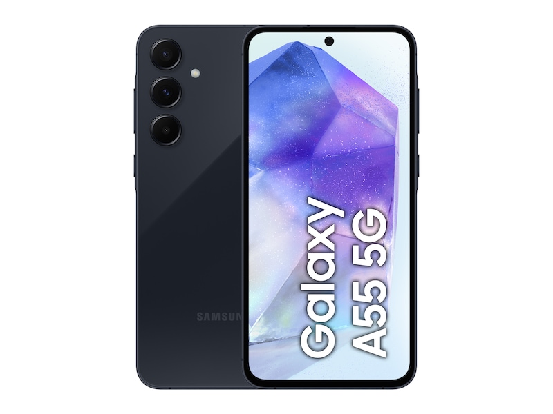 Samsung Galaxy A55 5G Enterprise 128 GB, 6.6" sAMOLED 120Hz, 50/12/5/32 Mpixel kamera, Dual SIM, MicroSD, Android - Awesome Navy, bild 3