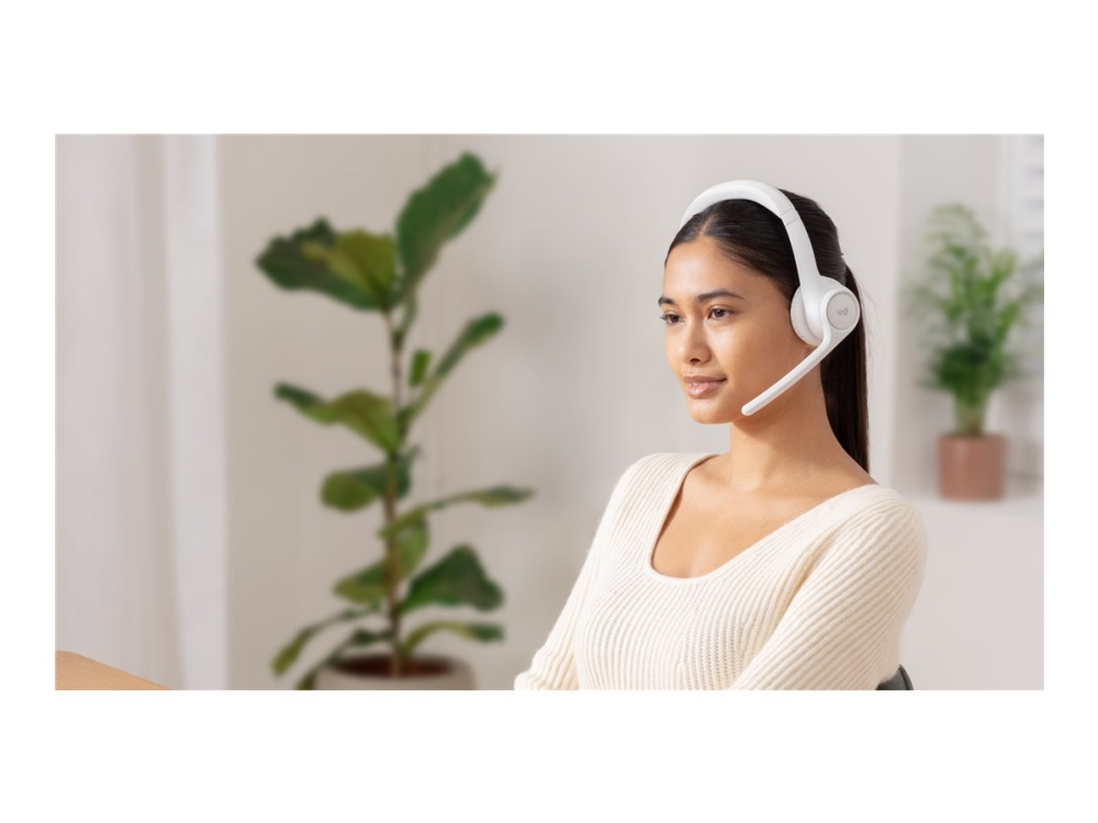 Logitech Zone 300 Trådlöst headset Off-white