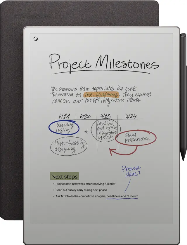 reMarkable Paper Pro E-ink surfplatta + Marker Plus + Folio-paket