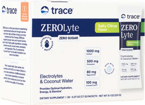 Trace Minerals ZEROLyte Electrolyte Drink Mix Salty Citrus 30 st