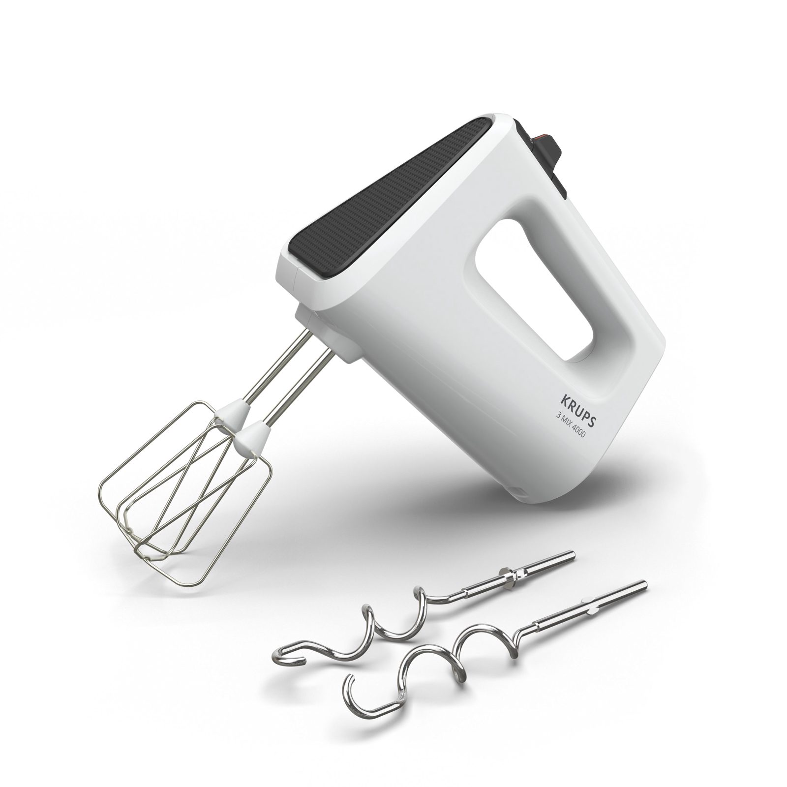 Krups GN4001, Handmixer, Vit, Knådning, Mixning, Handtag, 450 W, 95 mm