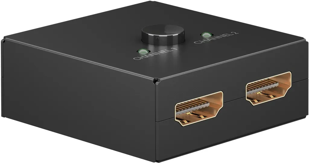 Manuell Goobay 2 till 1 HDMI-switch- Svart