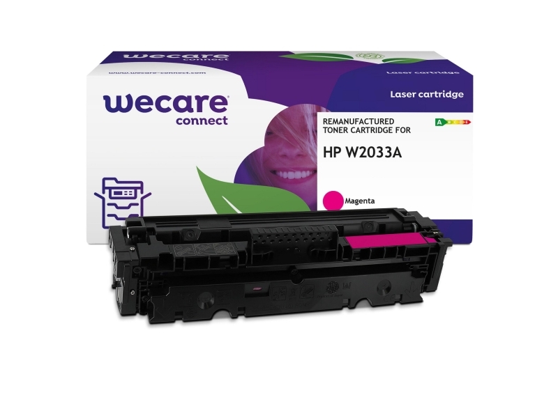 Lasertoner Wecare HP 415A W2033A, kompatibel, 2.100 sidor, magenta