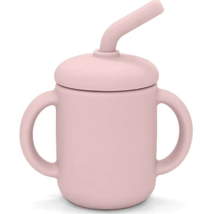 Summerville Silikonmugg med sugrör Pale Mauve