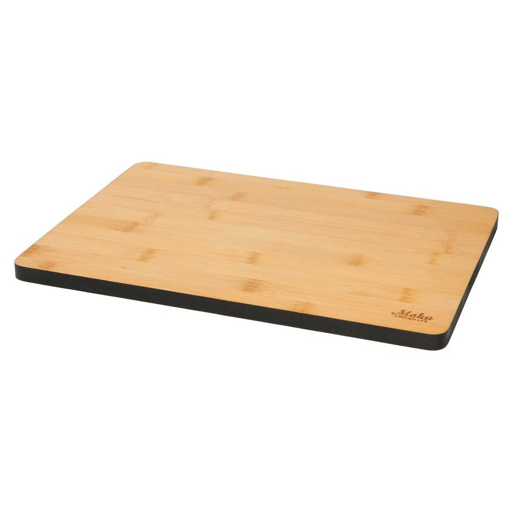 Skärbräda i bambu 33 x 24 x 1,4 cm – Svart kant