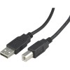 DELTACO USB 2.0 kabel A-B Svart 2m