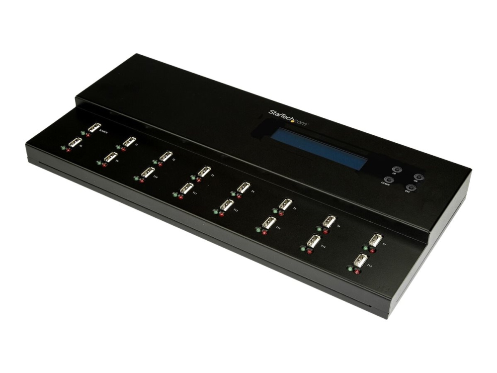 StarTech 1:15 fristående USB duplicerare och raderare - för USB-minnen - USB-enhetsduplikator - 15 fack - TAA-kompatibel