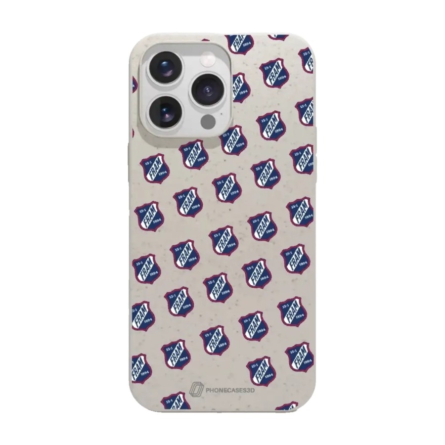 Phonecases3D iPhone 16 Pro Max IF Fram Larvik skal tillverkat med Fibriva™, vit