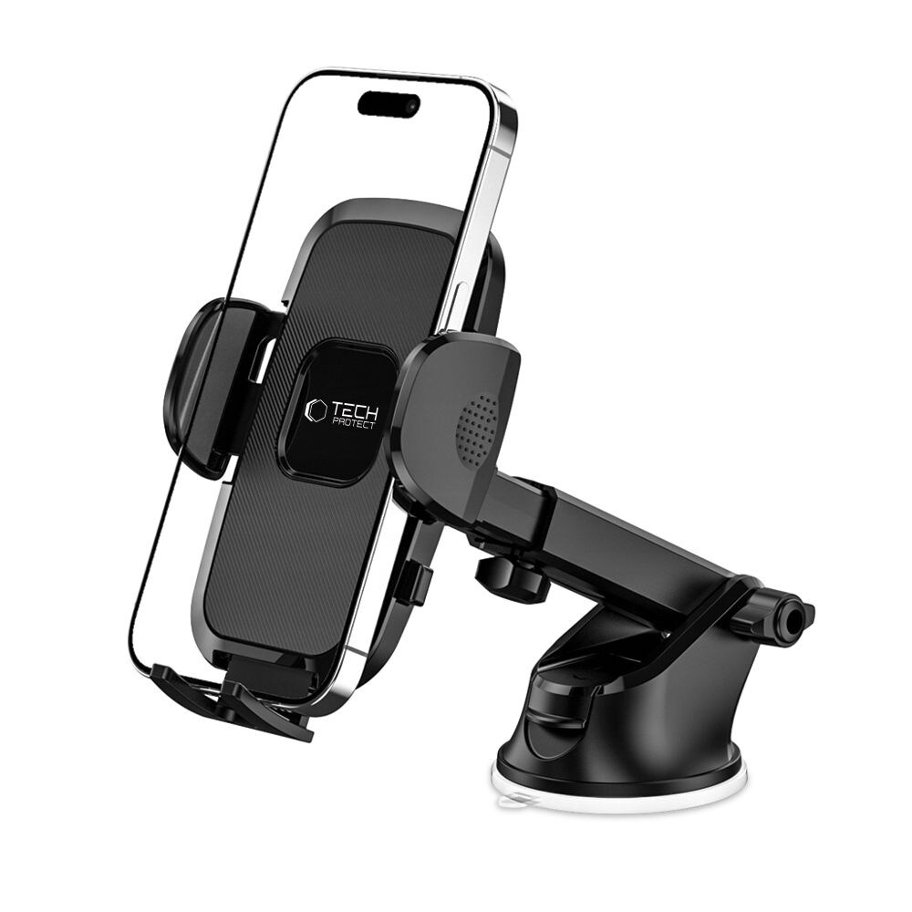 Tech-Protect V3 biltelefonhållare för vindruta/cockpit - svart, bild 2