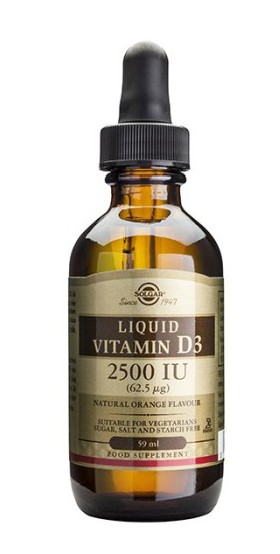 Solgar Vitamin D3 Liquid 2500 IE, 59 ml