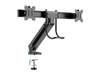 Bordsfäste Multibrackets M Deskmount Slim Basic Dual, 2 skärmar 17-27", max 13kg - Svart