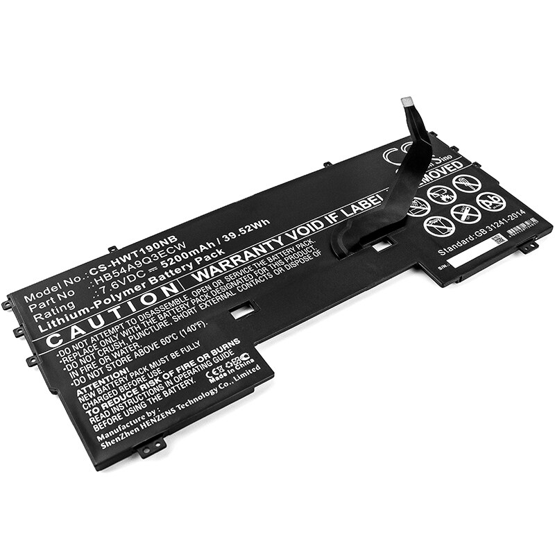 Batteri till Notebook, Bärbar dator för Huawei MateBook X, WT-W09, WT-W19, bild 3