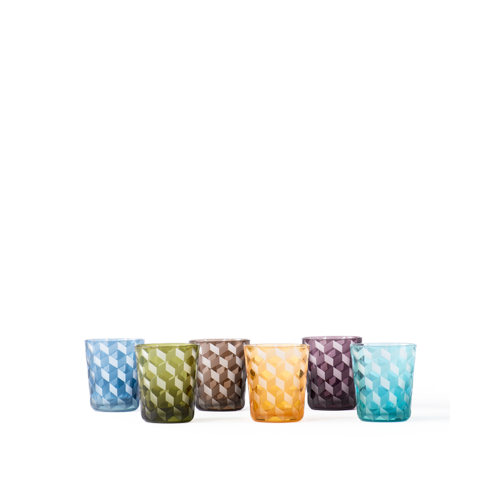 POLSPOTTEN - Blocks Tumblers - Flerfärgad - Set om 6