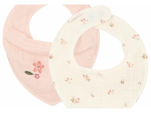 Little Dutch - Bandana Bib Muslin Set - Fairy Blossom & Blossom - White, bild 2
