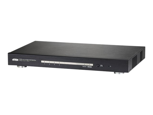 ATEN VS1814T HDMI Over Single Cat 5 Splitter - Förlängd räckvidd för audio/video - HDMI - över CAT 5 - 4 portar - upp till 100 m