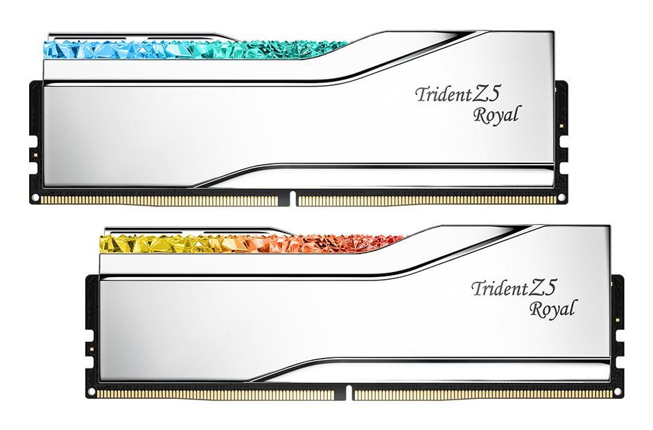 48 GB (2x24GB) DDR5-8000 G.Skill Trident Z5 Royal Neo RGB Silver CL40, Intel XMP, bild 3