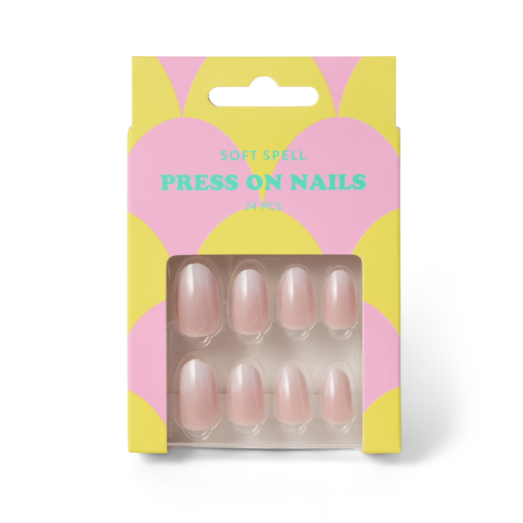 Soft Spell Press On Milky French 24pcs