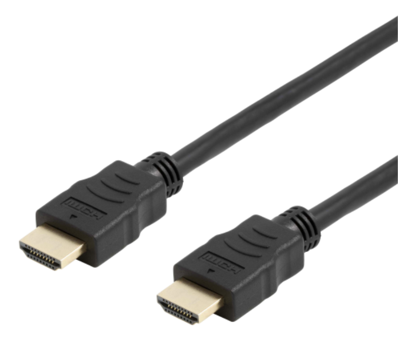 HDMI-kabel Deltaco flexibel, 4K@30Hz, 5 meter - Svart