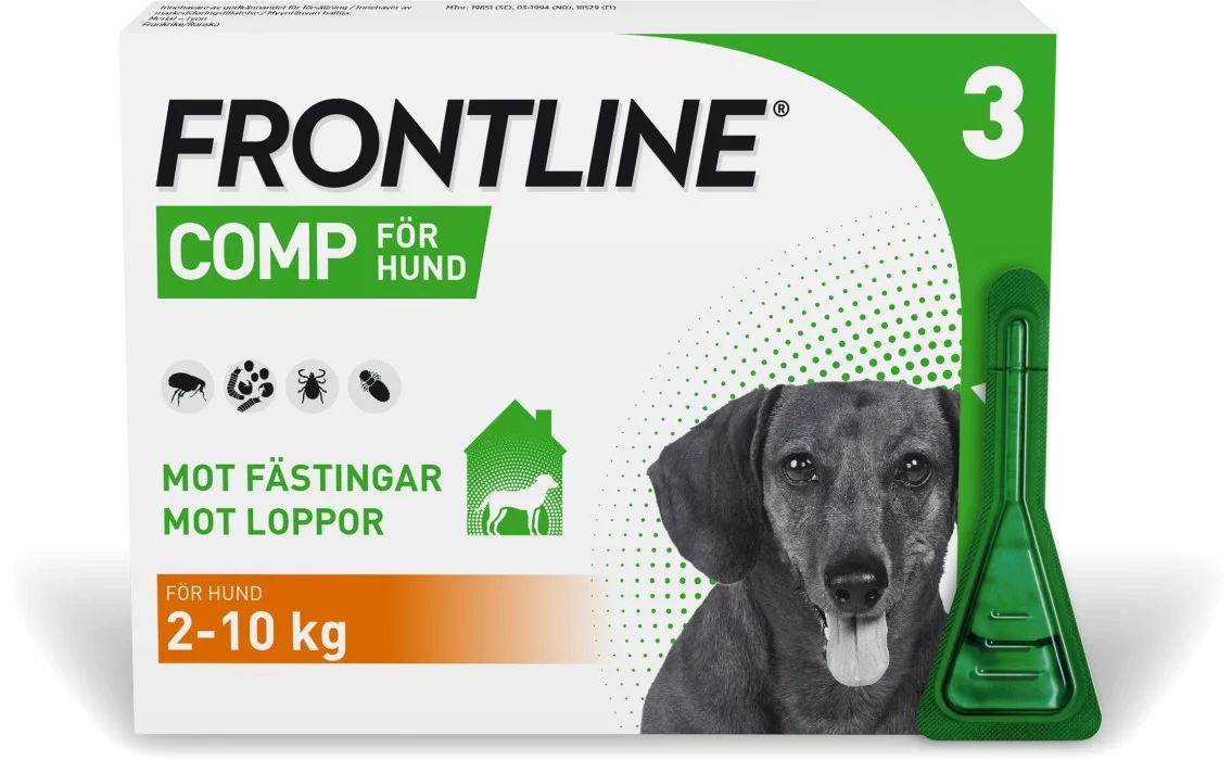 Frontline Comp, spot-on, lösning 67 mg/60,3 mg 3 x 0,67 ml