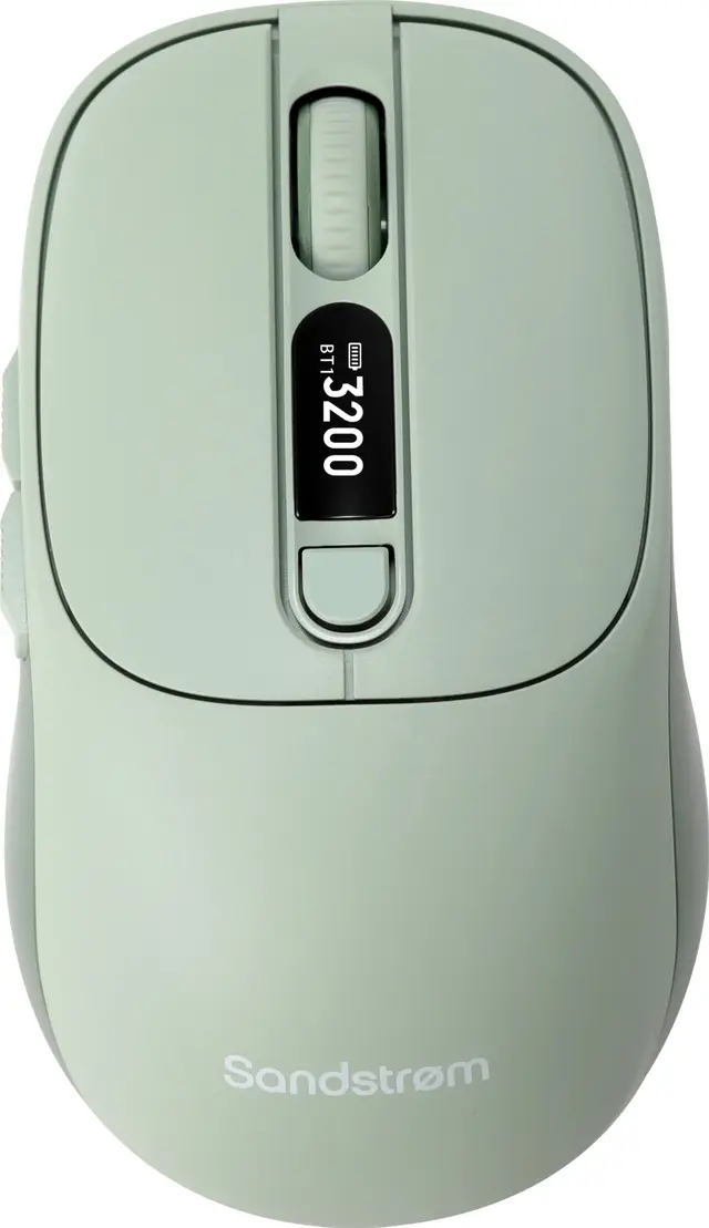 Sandstrøm Dual Mode trådlös mus (grön)