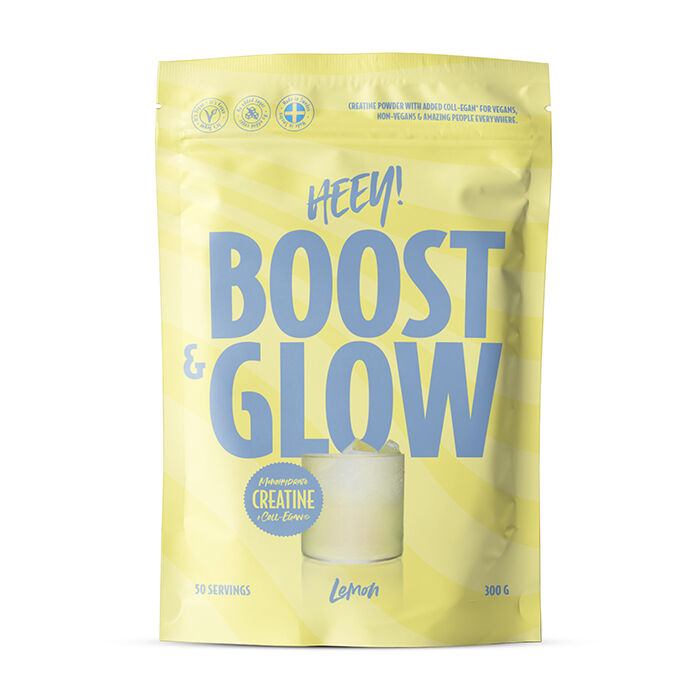 Heey! Creatine Boost & Glow Creatine + Coll-egan® Lemon 300 g, bild 3