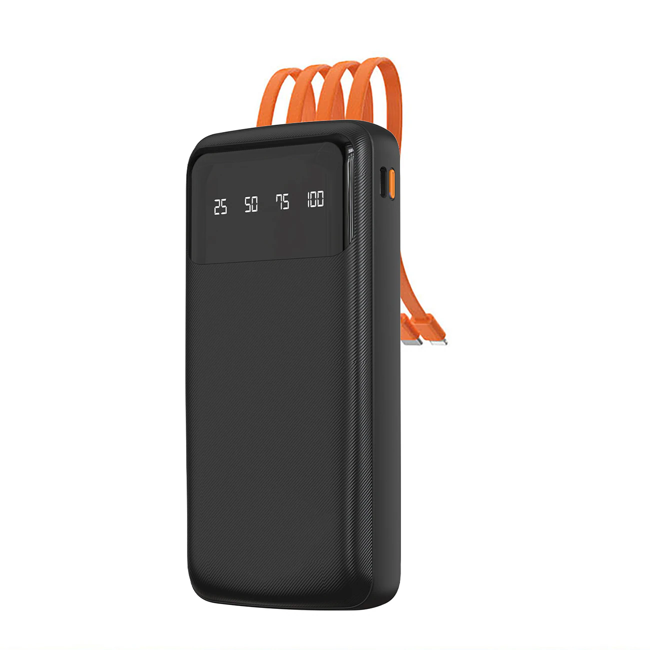 Dudao K6Pro Universal 10000mAh Power Bank med USB-kabel, USB typ C, Lightning Svart (K6Pro-svart)