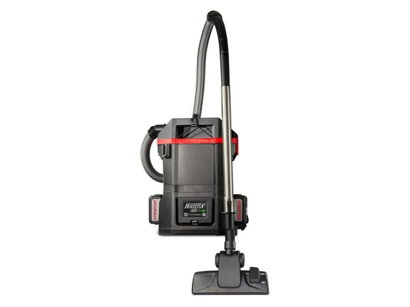 Ryggdammsugare, SPRINTUS Boostix iGo, 300 W, 5 l, svart/röd
