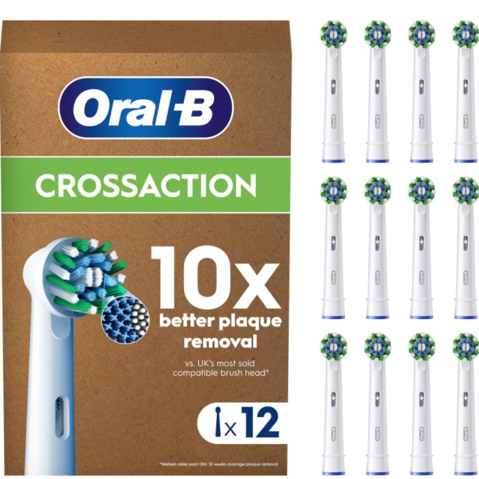 Oral-B Borsthuvuden Cross Action 12 pcs Letterbox, bild 2