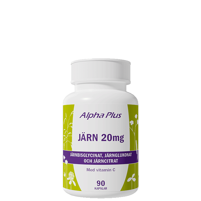 Alpha Plus Järn 20mg 90 kapslar, bild 3