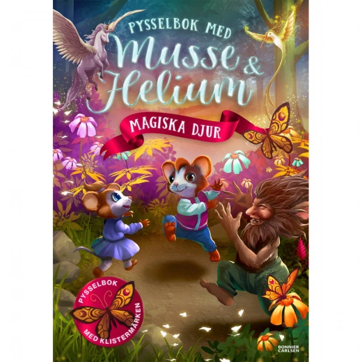 Pysselbok med Musse och Helium - Magiska djur