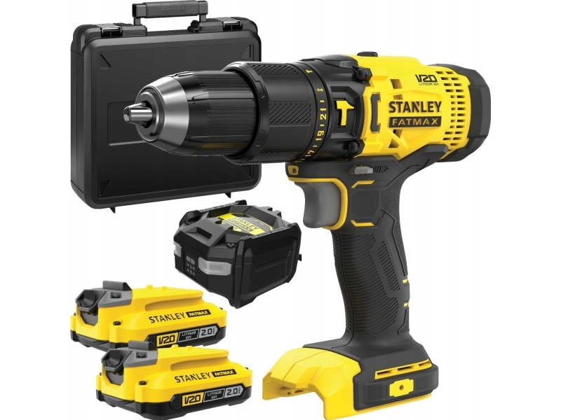 STANLEY V20 SFMCD711D2K slagborrskruvdragare 50 Nm 18 V 2x2 Ah