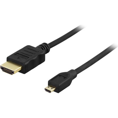 Deltaco HDMI till Micro HDMI-kabel / 2m - Svart
