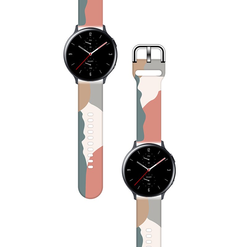 Armband Moro för Samsung Galaxy Watch 45 / 46 / 47 mm silikonarmband klockarmband - mönster 15, bild 2