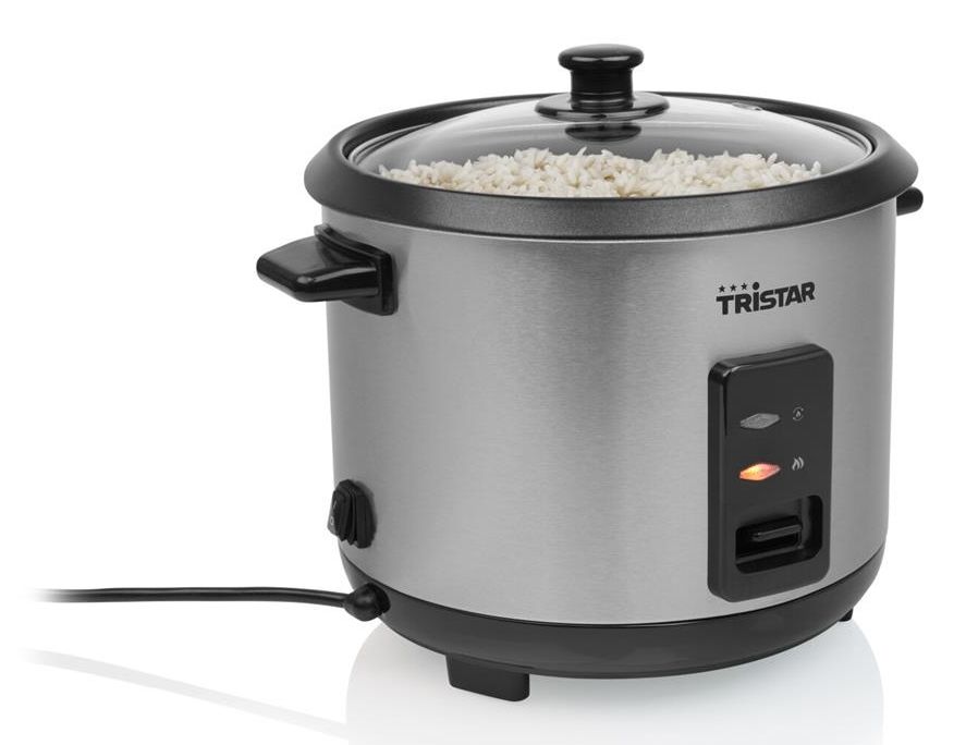 Tristar RK-6147, Svart, Silver, 1,5 l, 0,8 m, Rostfritt stål, Glas, 500 W