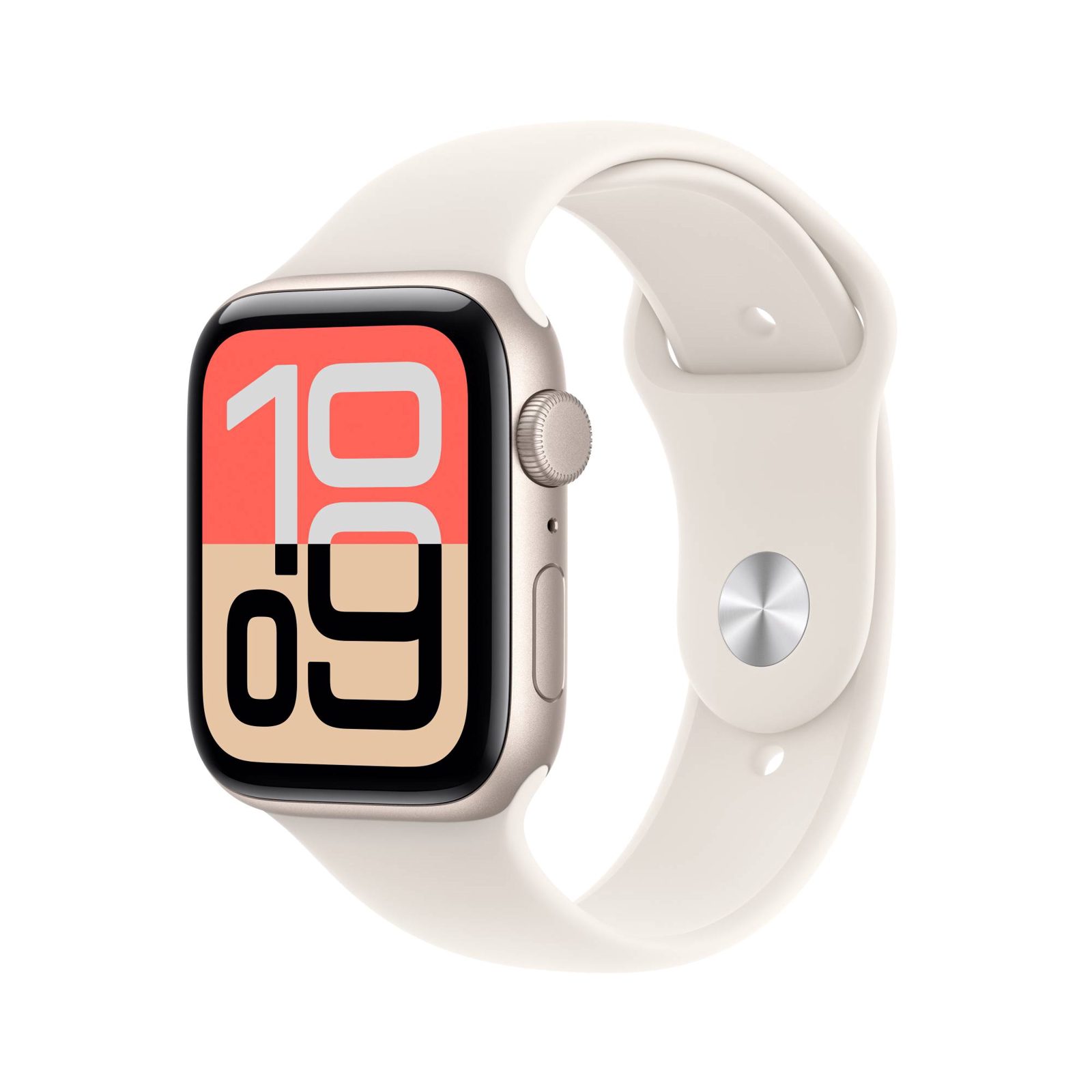 Apple Watch SE 3 GPS 44 mm stjärnglans aluminum, stjärnglans sportband - M/L, bild 3