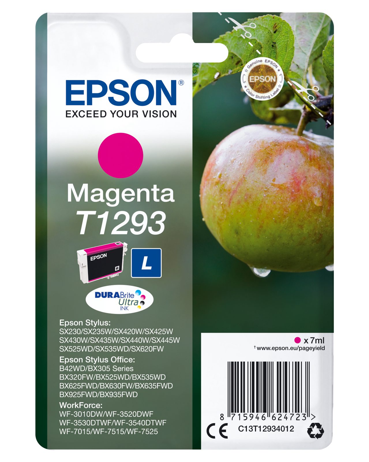 Epson T1293, Magenta, 370 sid, bild 3