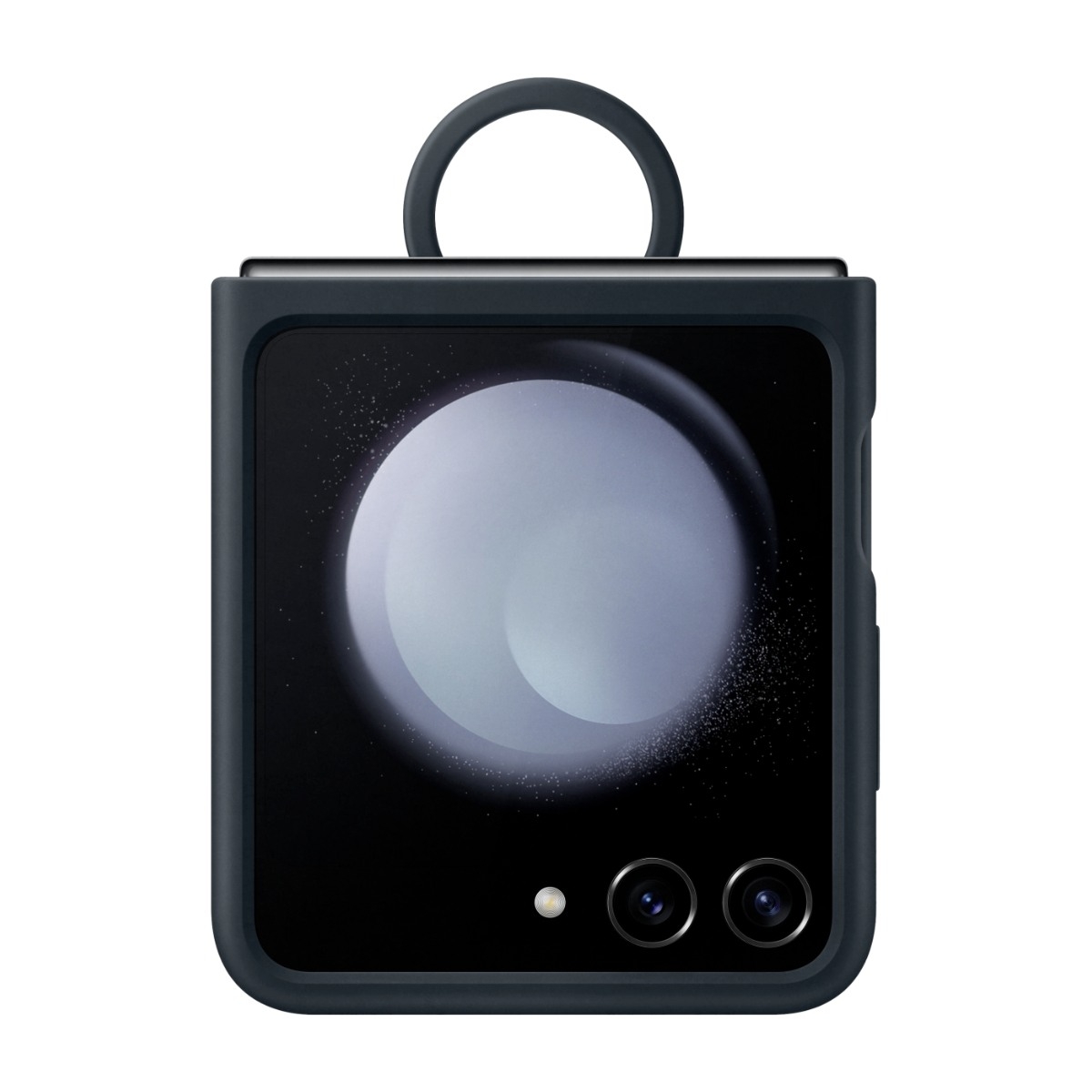 Samsung Galaxy Z Flip5 5G silikonfodral med ring, blå, bild 2