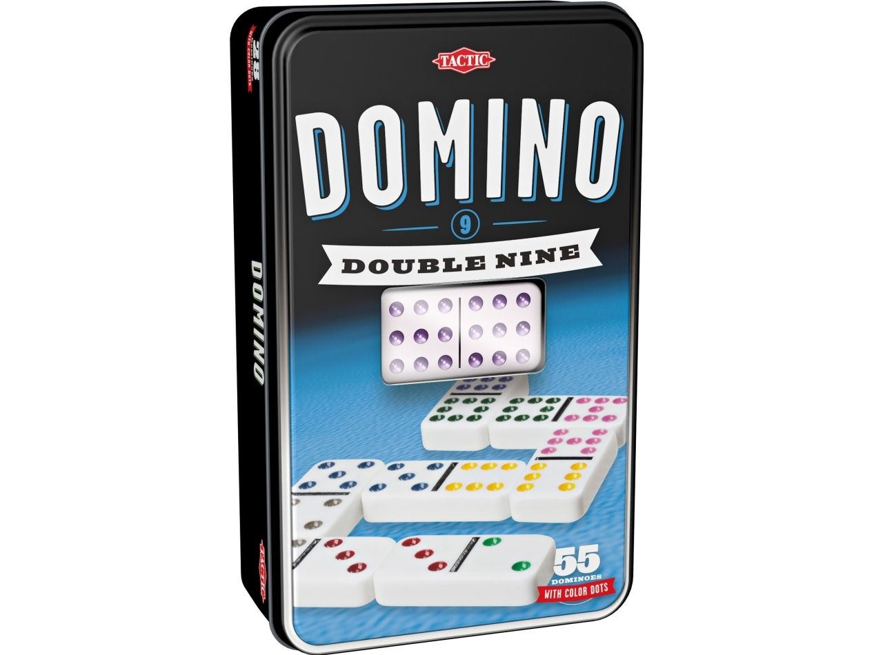Domino Double 9 i Plåtask