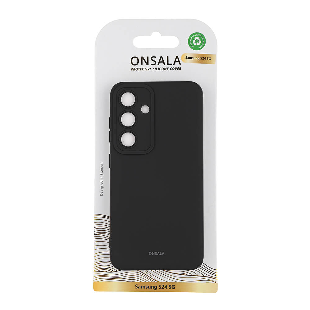 Onsala Samsung Galaxy S24 silikonfodral (svart), bild 3