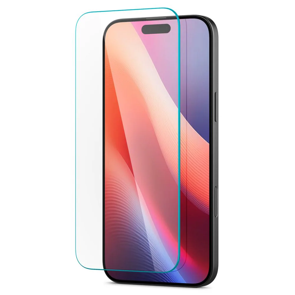 Spigen Glas.tR Slimmat härdat glas för iPhone 15/16, bild 3