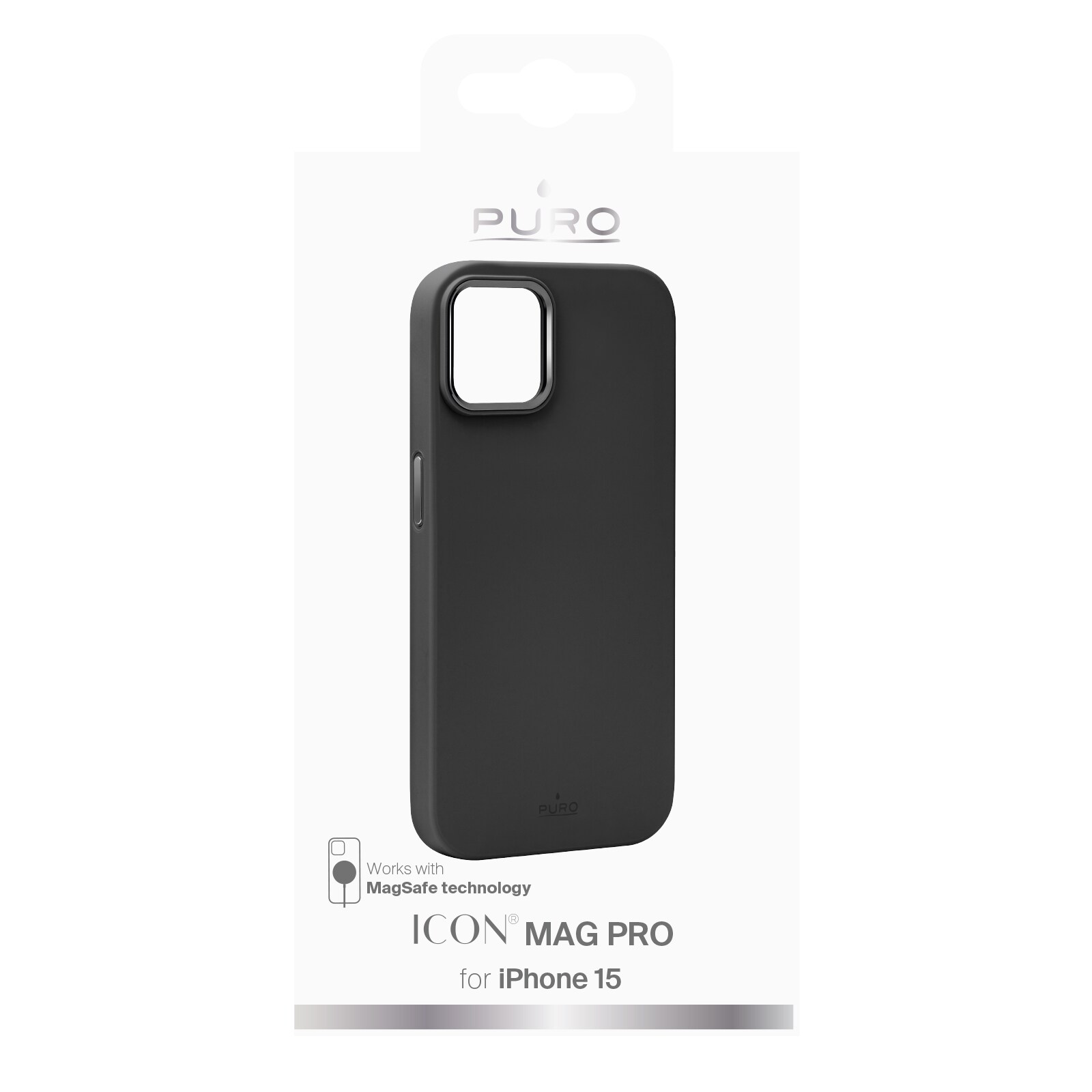 Puro Icon Mag Pro iPhone 15 fodral (svart), bild 2