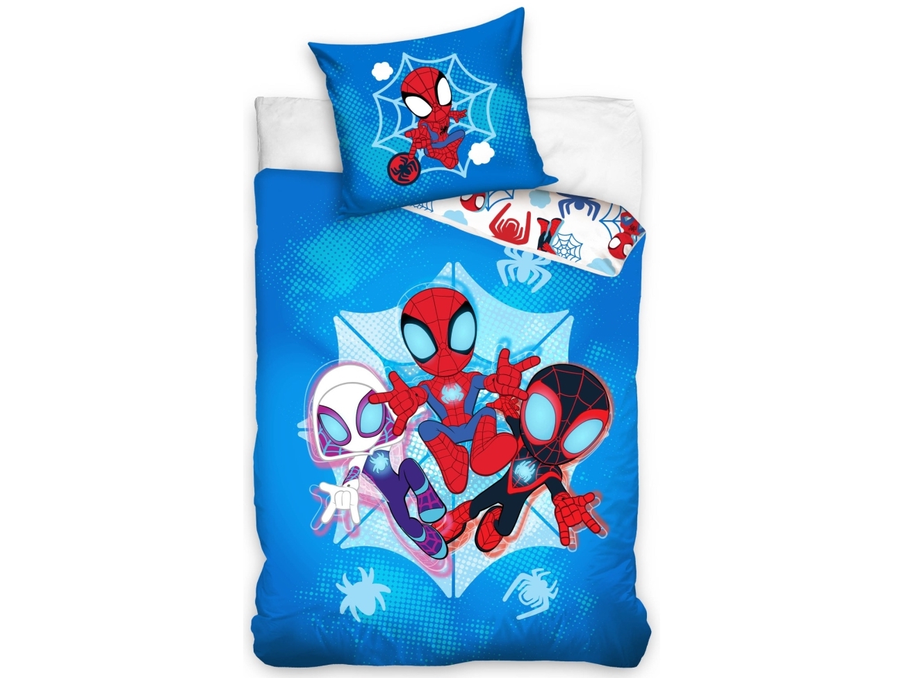 Spiderman påslakanset 140 x 200 cm - 100% bomull