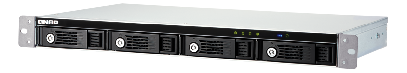 QNAP TR-004U 4-bay expansionskabinett, 4x3.5" SATA, 1U rack, USB-C, bild 2