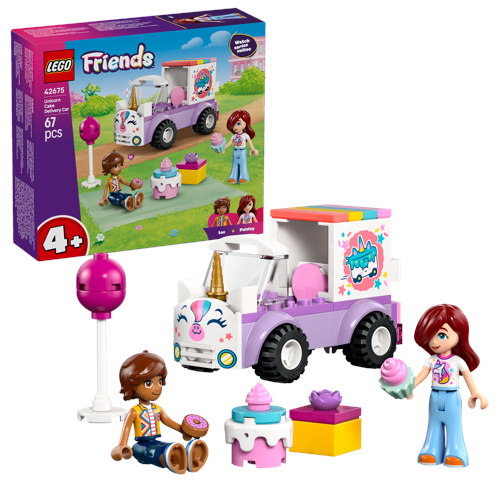 LEGO Friends Enhörningsbil för tårtleveranser 42675