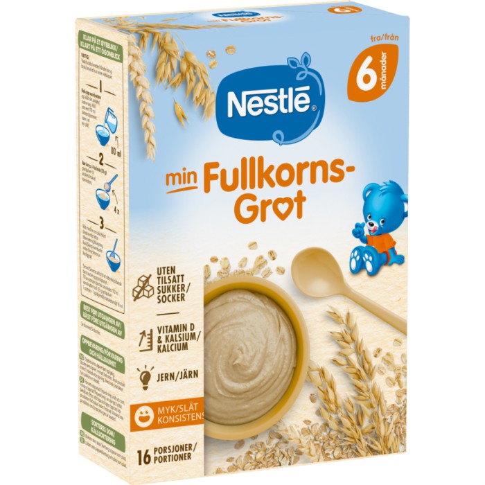 Nestlé Min Fullkornsgröt 6M 410 g