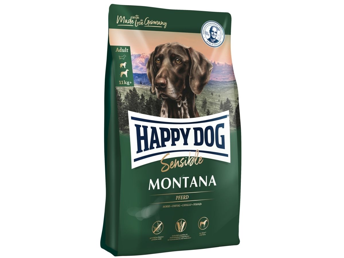 Happy Dog Sensible Montana, Vuxen, Alla raser, Häst, 10 kg, Glutenfri