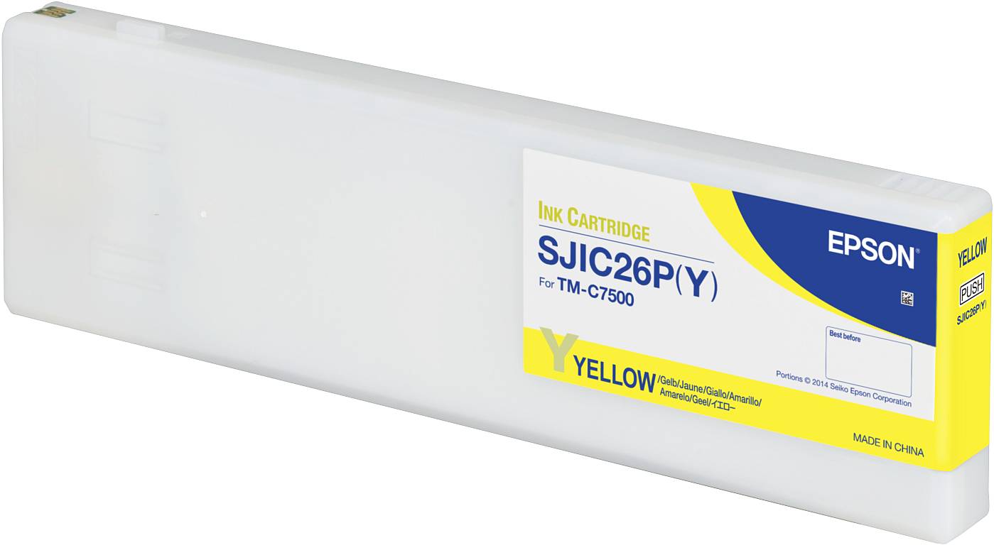 Epson SJIC26P(Y) Gul, 294,3 ml, bild 2