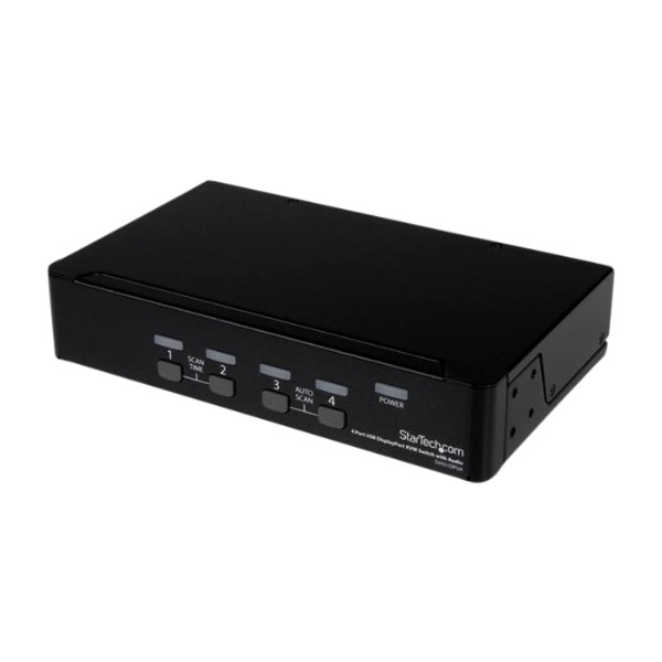 StarTech.com USB DisplayPort Kvm-switch med 4 portar och audio